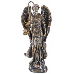 Archangel Raphael Small Bronze Christian Statue