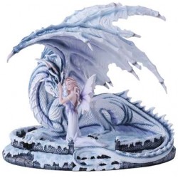 Ice Dragon with Fairy Statue