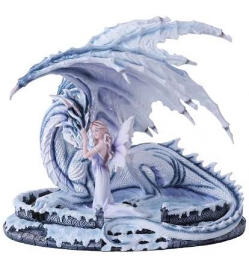 Ice Dragon with Fairy Statue