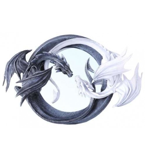 Ying Yang Dragon Wall Mirror