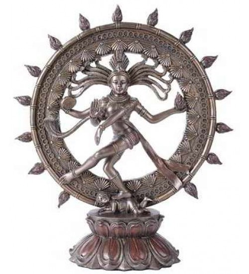 Shiva Nataraja Lord of Dancers Hindu Bronze Resin Statue