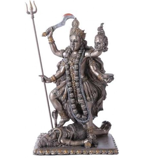 Kali Bronze Resin Hindu Goddess of Destruction Statue