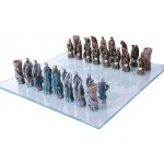 King Arthur Color Chess Set with Glass Board