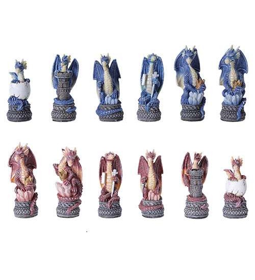 Dragons Chess Set with Glass Board