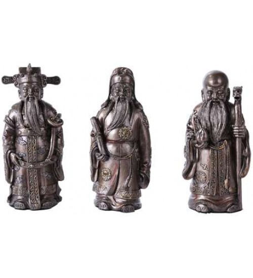 Fu Lo Shou Wise Men Set of 3 Statues