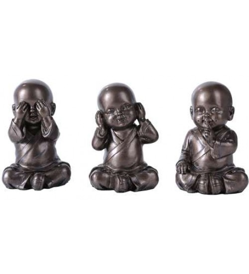 No Evil Monks Set of 3 Statue