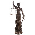 Lady Justice 48 Inch Statue in Bronze Resin