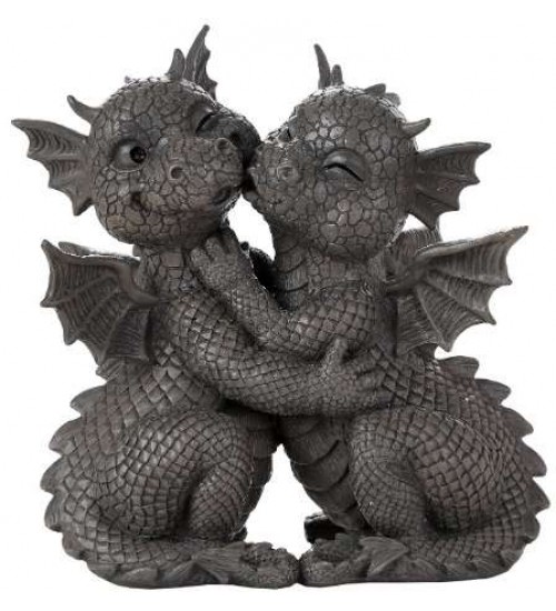 Garden Dragon Loving Couple Statue