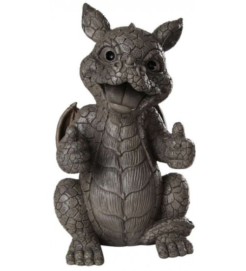 Thumbs Up Dragon Garden Statue