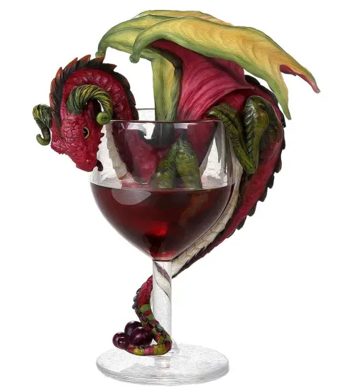 Red Wine Dragon Statue