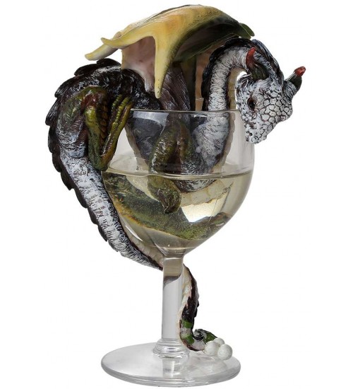 White Wine Dragon Statue