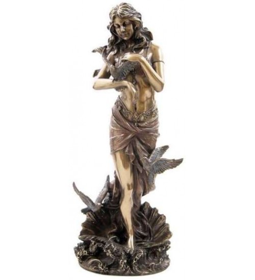 Aphrodite with Doves Greek Goddess of Love Statue