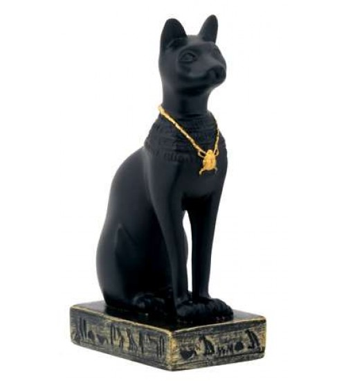 Bastet Black Cat Mini Statue