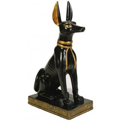 Anubis as a Jackal Egyptian God Statue - 5 Inches