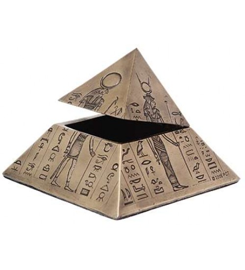 Pyramid of the Gods Egyptian Bronze Trinket Box