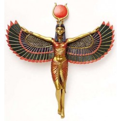 Winged Isis Egyptian Goddess Plaque