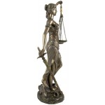 La Justica 12 Inch Lady Justice Statue in Bronze Resin