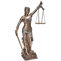 Lady Justice 18 Inch Statue in Bronze Resin