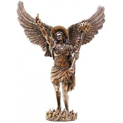 Archangel Uriel Bronze Resin Statue