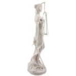 Lady Justice White Marble 10 Inch Statue