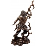 Zeus Greek King of Gods with Thunderbolt Bronze Statue