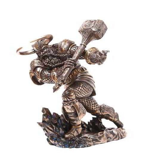 Thor, Norse God Attacking with Hammer Statue