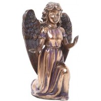 Adoring Angel Bronze Resin Statue