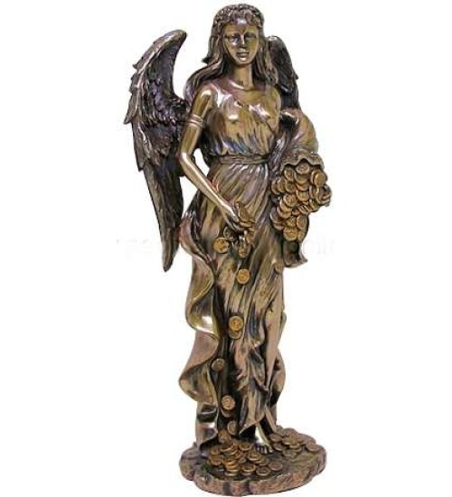Lady Fortuna Greek Goddess Bronze Statue
