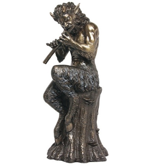 Baccchus Greek God of Nature Satyr Statue