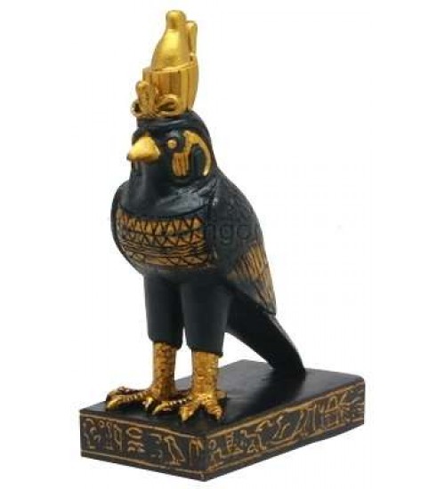 Horus Falcon Mini Black Egyptian God Statue