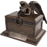 Angel of Bereavement Bronze Memorial Urn