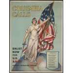 Columbia Calls Enlistment Poster Image Statue