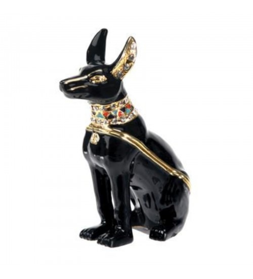 Anubis Jeweled Dog Box
