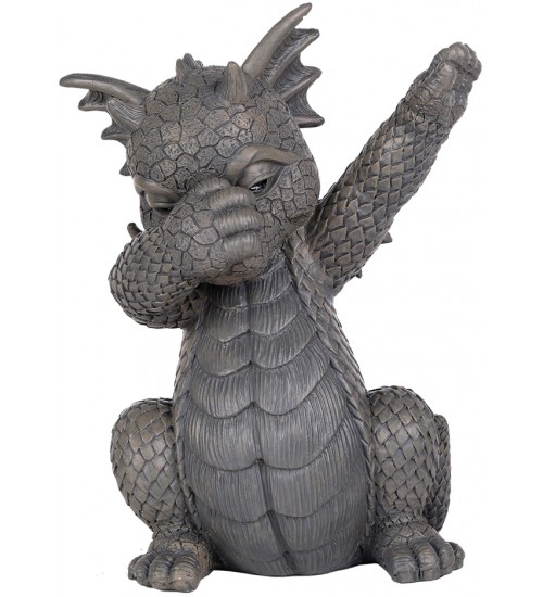 Dabbing Dragon Garden Statue