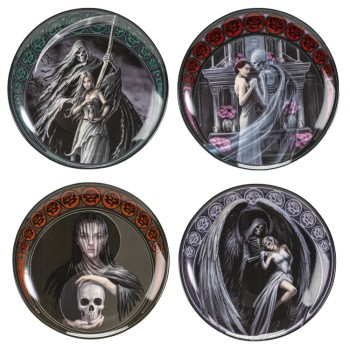 Dance with Death Desert Plate Set of 4
