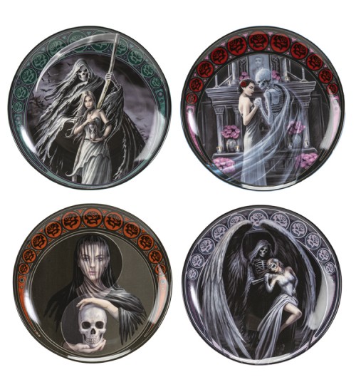 Dance with Death Desert Plate Set of 4