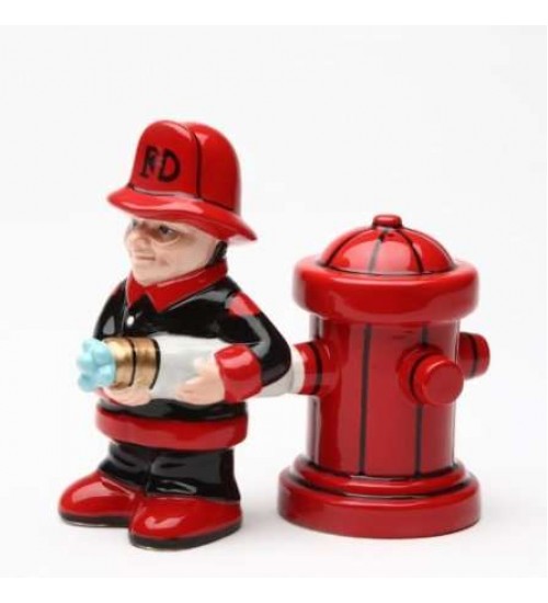 Fireman Salt and Pepper Shakers