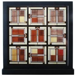 Frank Lloyd Wright Unity Temple Skylight Art Glass Panel