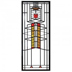 Frank Lloyd Wright Robie Window 51 Art Stained Glass Panel