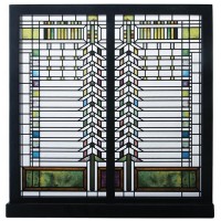 Frank Lloyd Wright Martin House Casement Window Glass Art