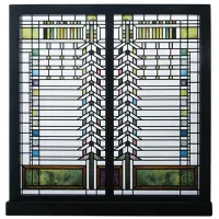 Frank Lloyd Wright Martin House Casement Window Glass Art