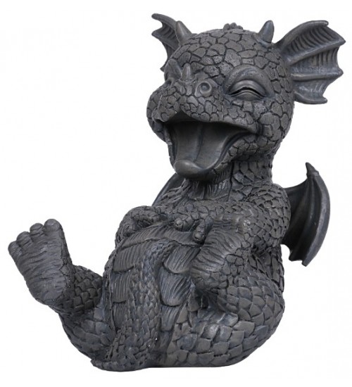 Laughing Dragon Garden Statue