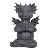 Meditation Small Dragon Garden Statue