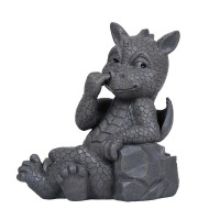 Nose Picker Dragon Garden Statue