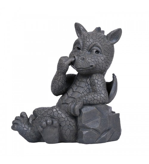 Nose Picker Dragon Garden Statue