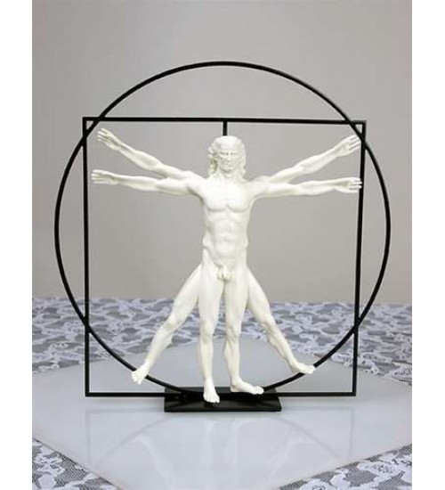 Vitruvian Universal Man by DaVinci Museum Replica Statue