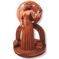 Brigit Goddess of the Hearth Small Candle Holder Statue