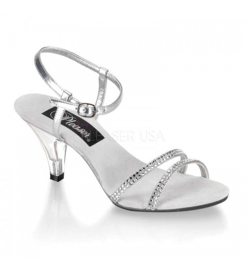 Belle Rhinestone Silver Sandal