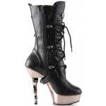 Spine Heeled Muerto Calf High Boots