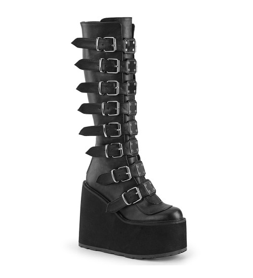 Swing Buckled Womens Platform Boots